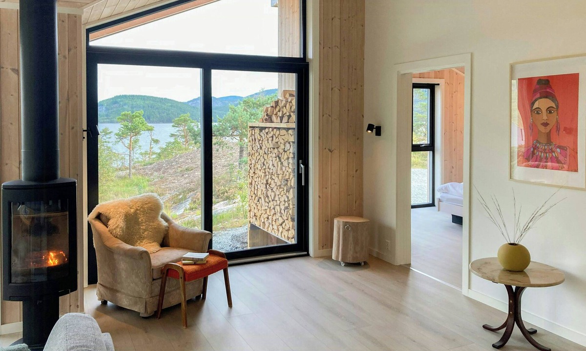 Treungen House | Modern cabin with panoramic views near Gautefall