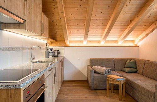 Santa Maddalena Apartment | Apartment 'Feldererhof Apt Dolomitenblick' with Mountain View, Shared Garden and Wi-Fi