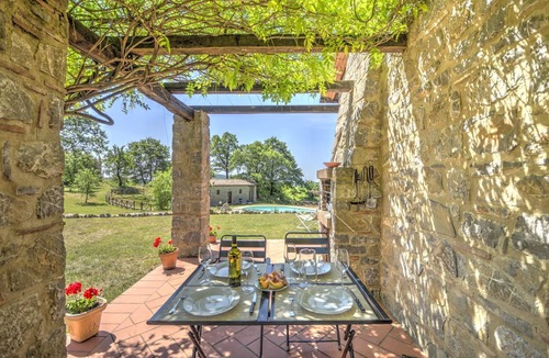 Roccalbegna House | Holiday Home "Villa Nespola" with Forest View, Shared Pool & Wi-Fi
