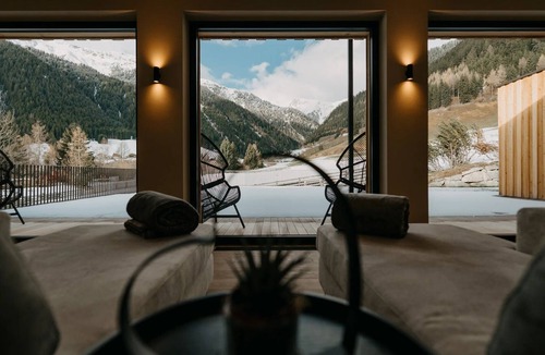 Sarentino Apartment | Hotel Murrer Double Room 305 with Mountain View, Spa and Wellness Area