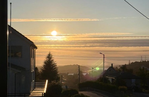 Godvik House | Peaceful Nordic Villa with Terrace, Fireplace & Glimpse of the Sea