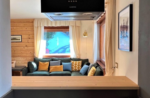 Cortina d'Ampezzo Apartment | Quiet Alpine Apartment with Panoramic Terrace and Dolomites Views
