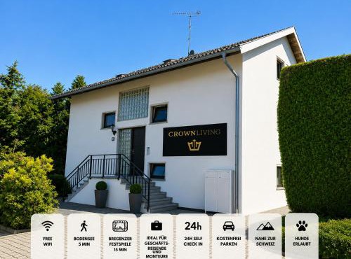 CROWN LIVING Basic Studios - Self Check-In - Free Parking - Highspeed WiFi - Ideal for Holiday and Work Stays