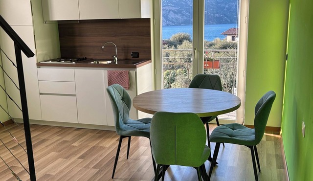 Perfect for 2 adults, with a lake view just a short walk from downtown